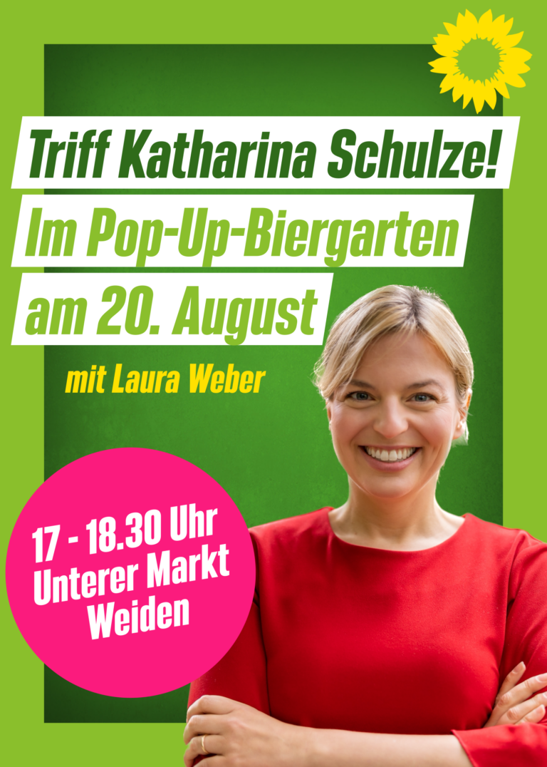Spitzenkandidatin Katharina Schulze macht Station in Weiden